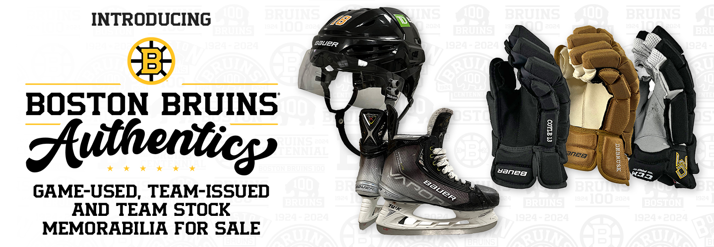 Introducing BostonBruins Authentics, Game-Used & Team-ussed equpiment for sale